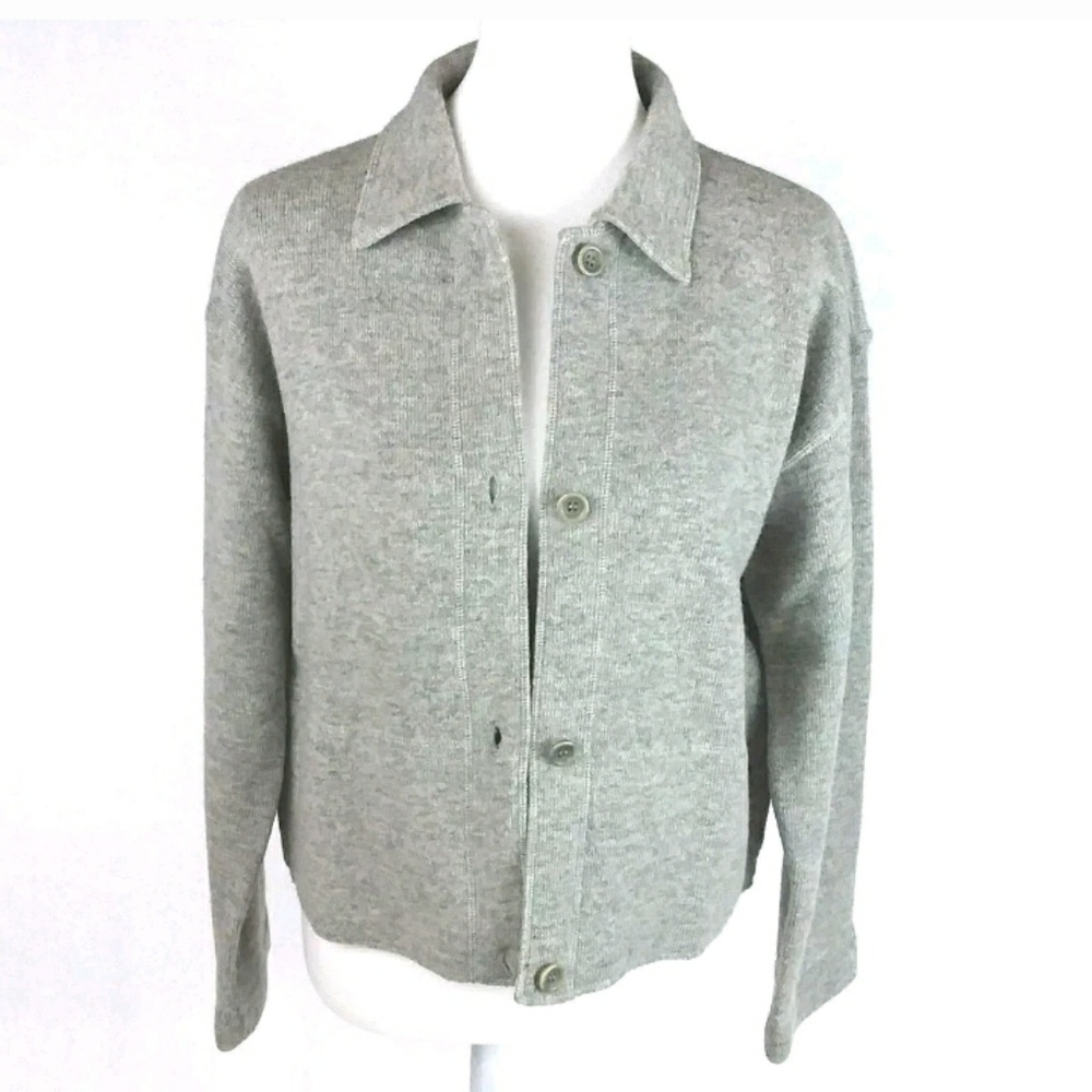 J. Crew Gray Sweater Jacket Small-Med